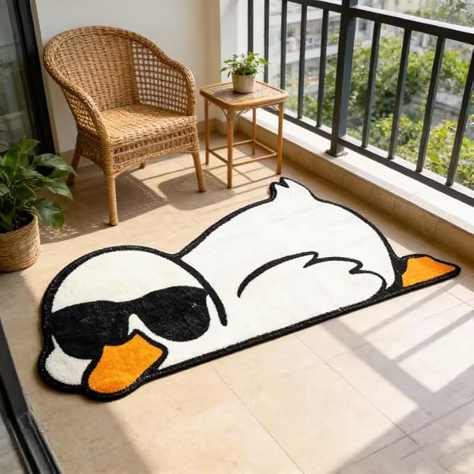 COOL GOOSE WITH SUNGLASSES RUG