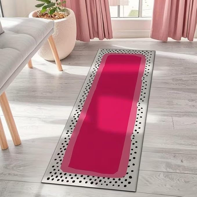 PINK DOTS LONG RUG