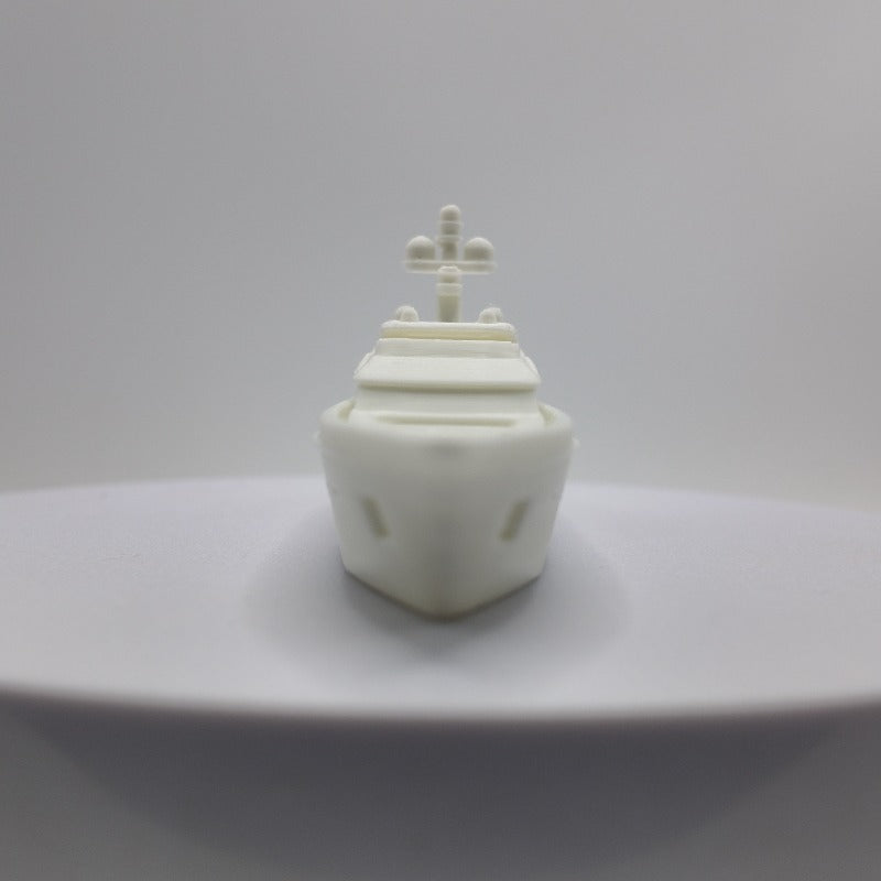 Tnessential White Luxury Yacht 3D Printed Decorative Ornament 3D Decor