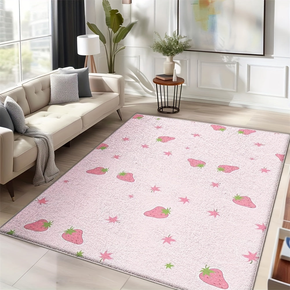 PINK STRAWBERRY RUG view 4