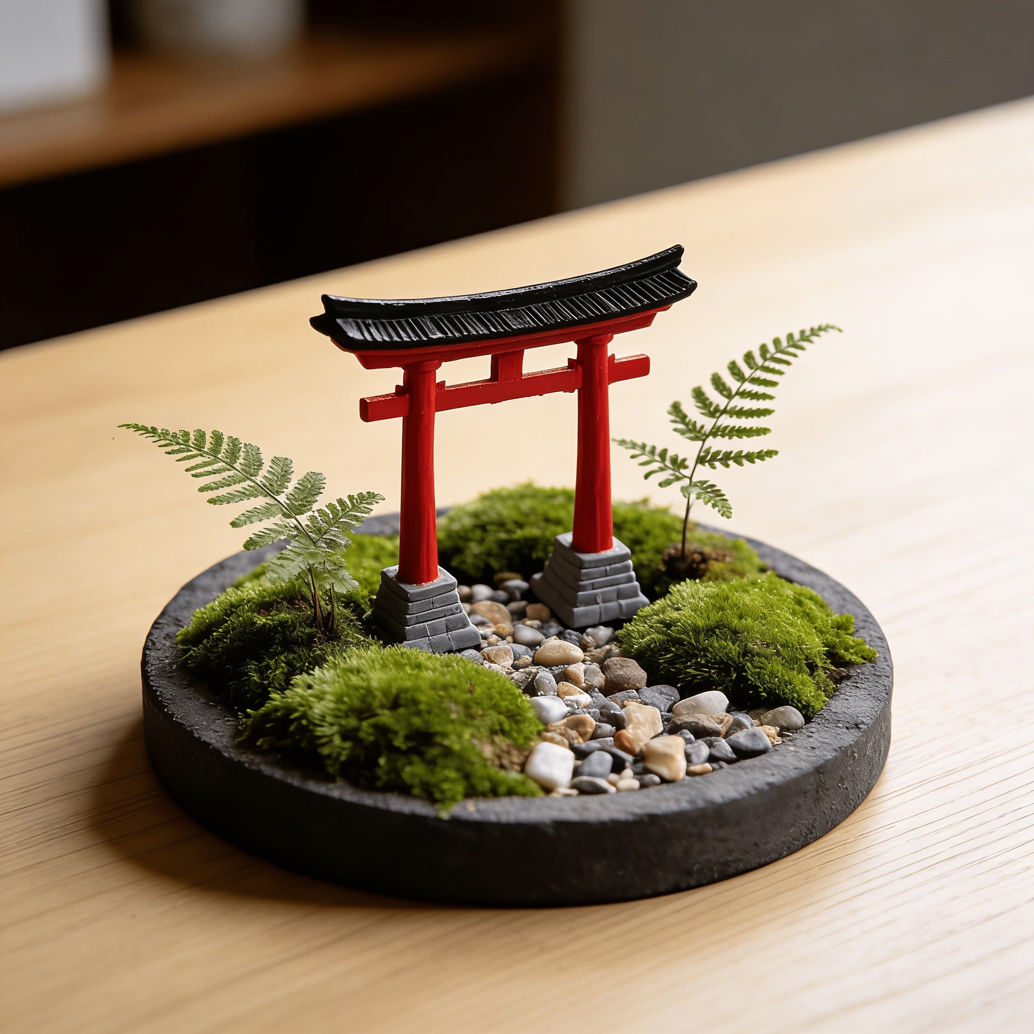 Tnessential Printed Japanese Torii Gate Ornament 3D Decor