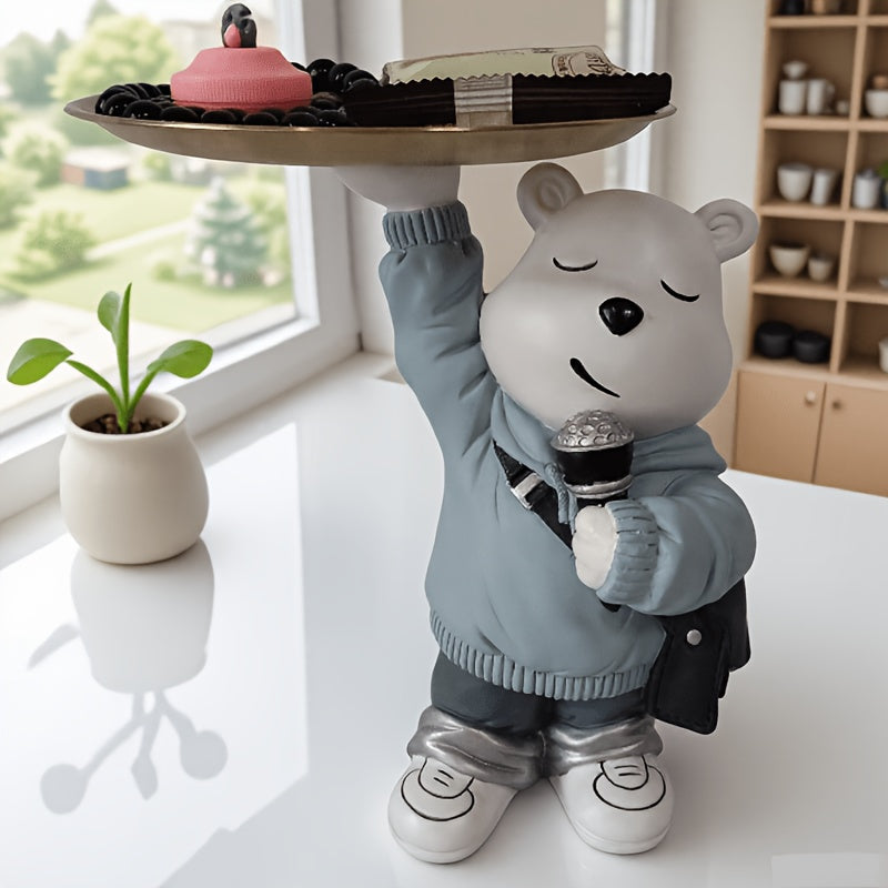 Tnessential Violent Bear Decorative Tray Storage Box 3D Decor