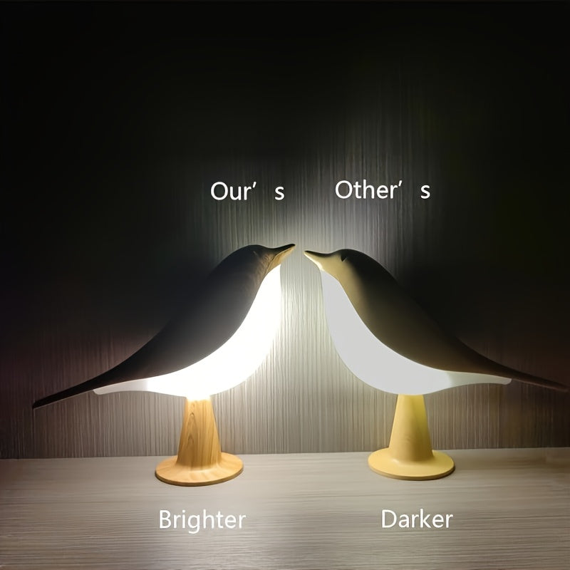 Tnessential Dimmable Touch Bird Table Lamp 3D Decor