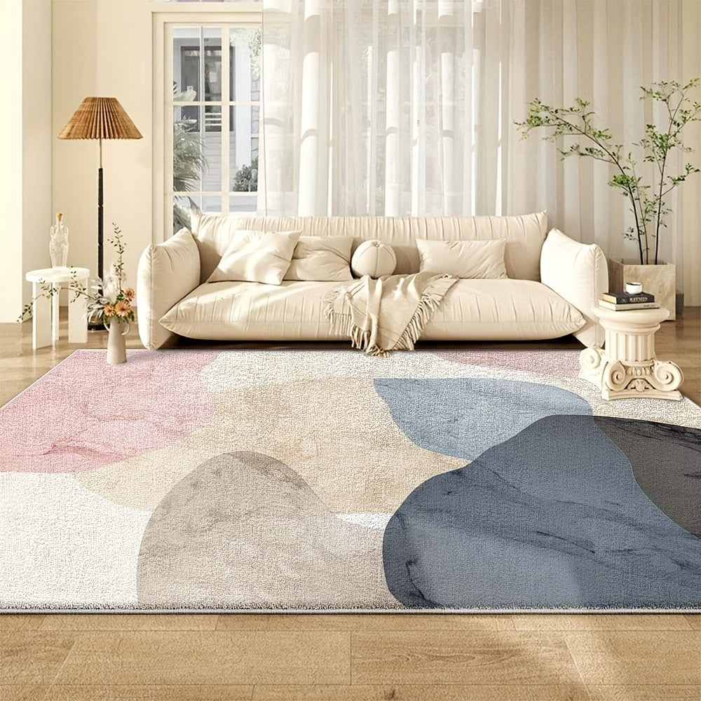 PINK GEOMETRIC RUG