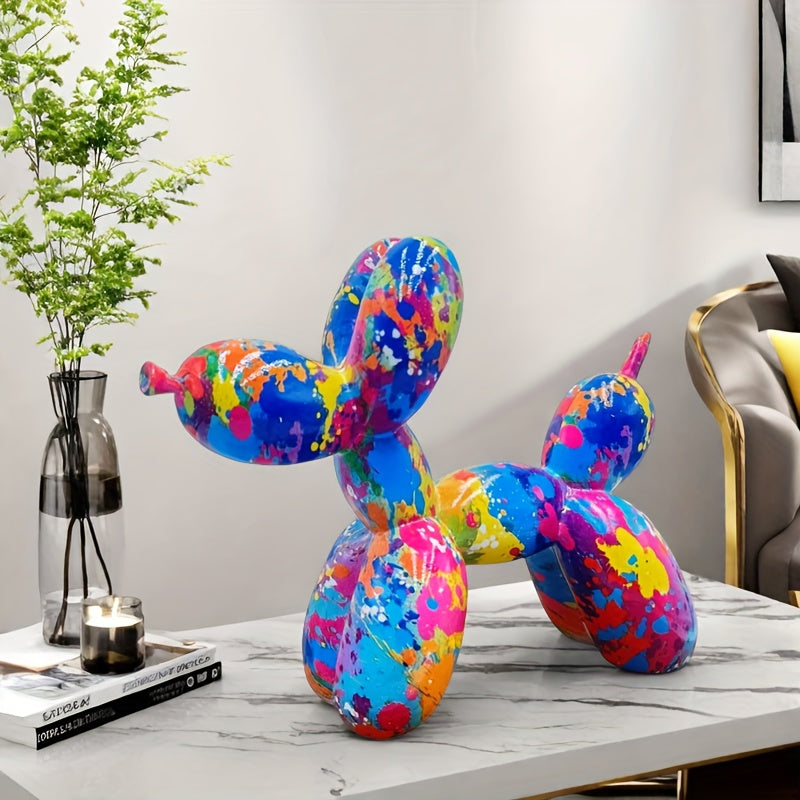 Tnessential Collectible Figurines 1pc Colorful Balloon Dog Sculpture 3D Decor