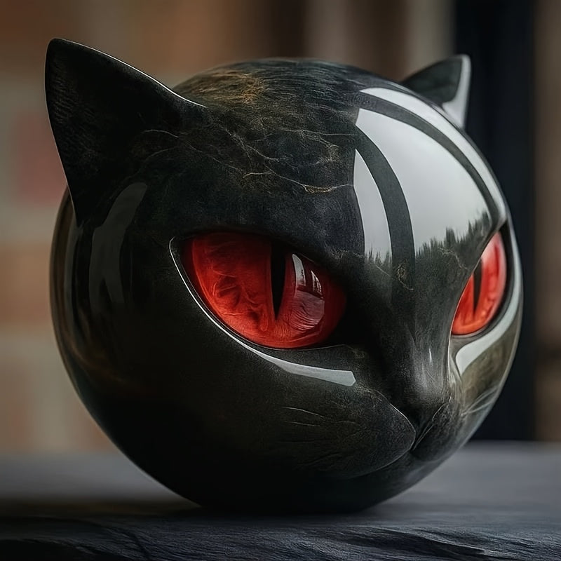 Tnessential Luxury Black Cat Resin 3D Decor