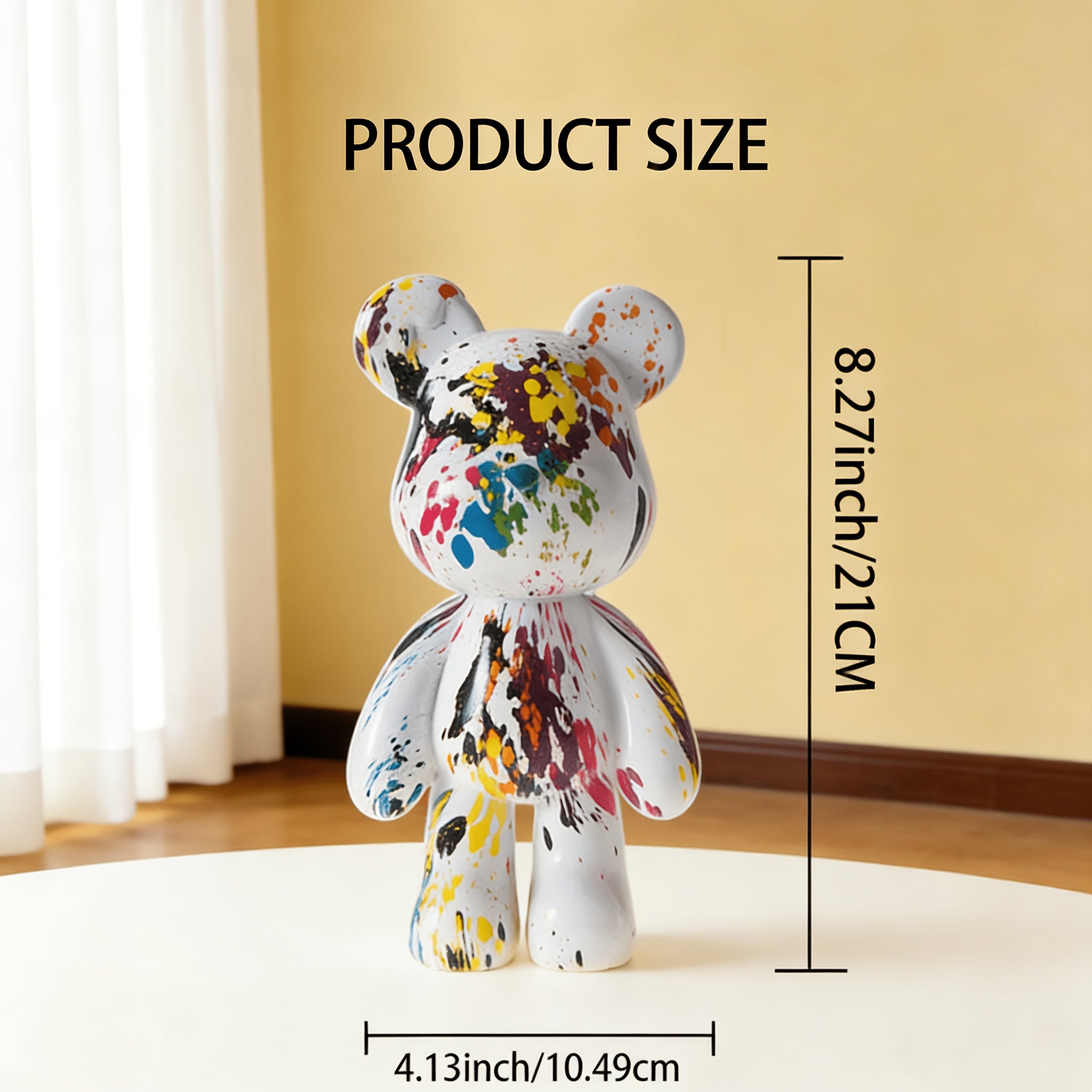 Tnessential Bear Decorative Resin Sculpture Statue 3D Decor
