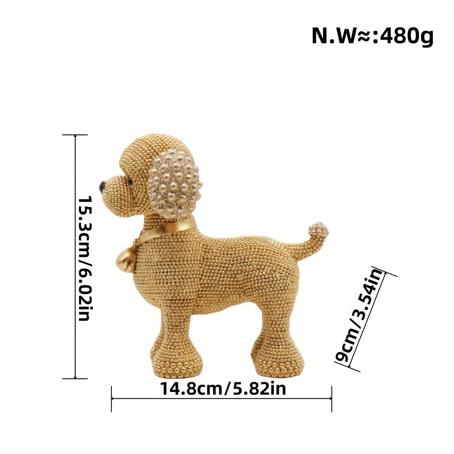 Tnessential Collectible Figurines Modern Luxury Teddy with Creative 3D Decor