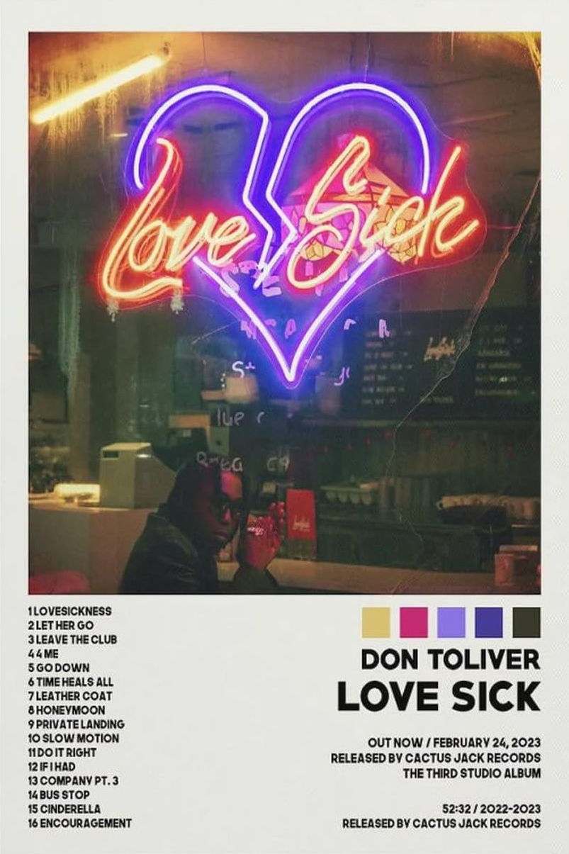 DON TOLIVER " RAP SICK " CANVAS POSTER