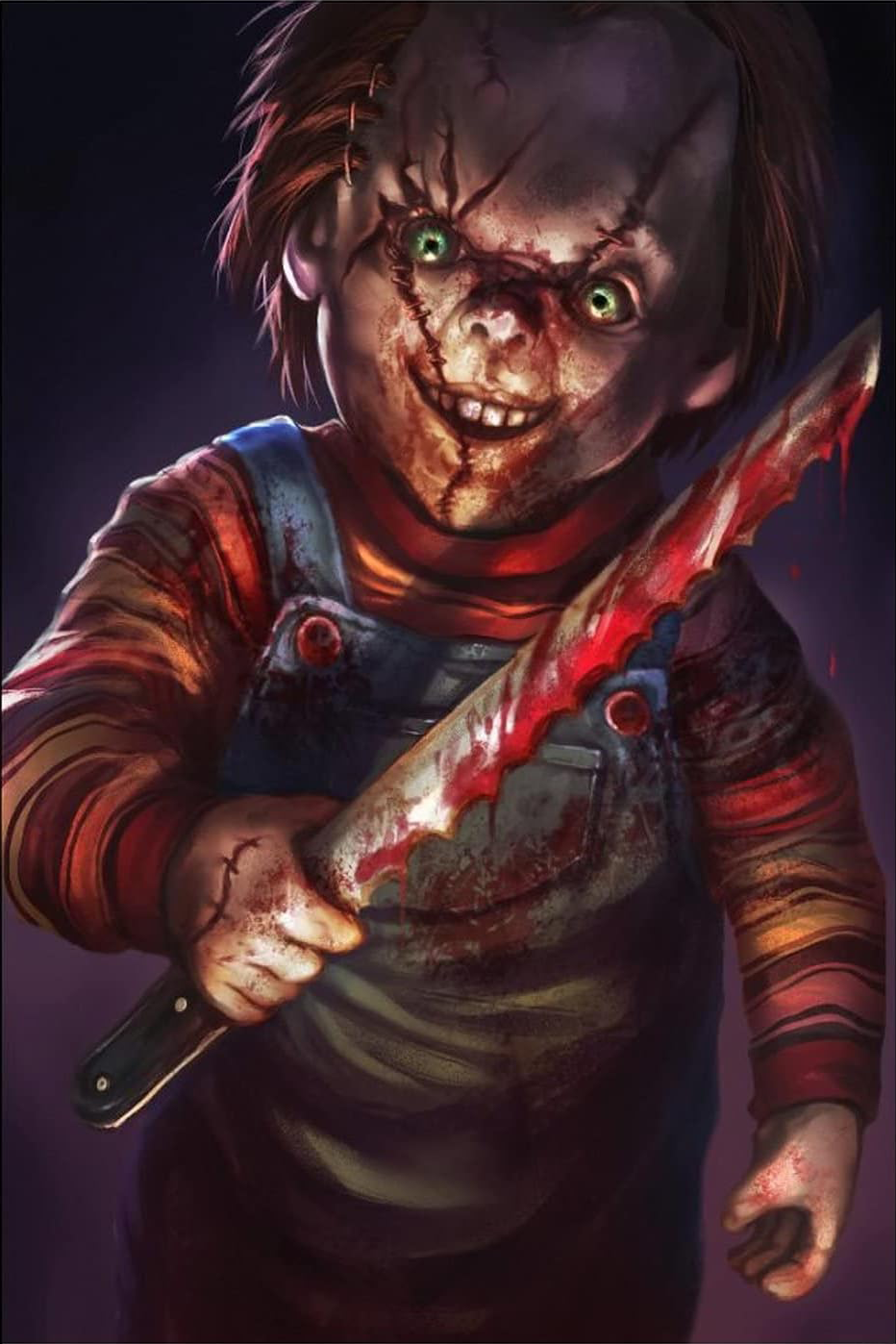 SPOOKY AND HORRIFYING CHUCKY CANVAS POSTER