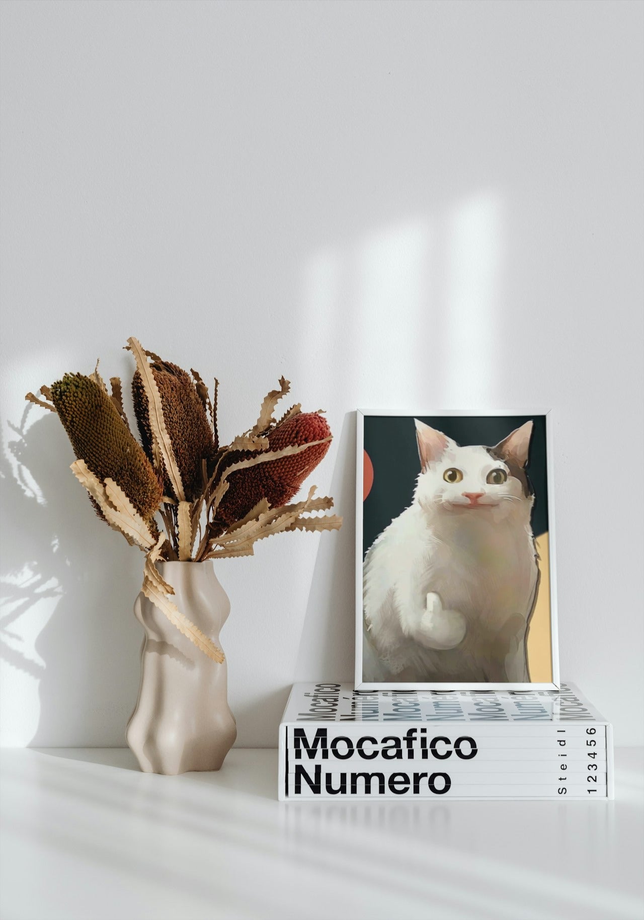 CUTE MEME CAT CANVAS POSTER
