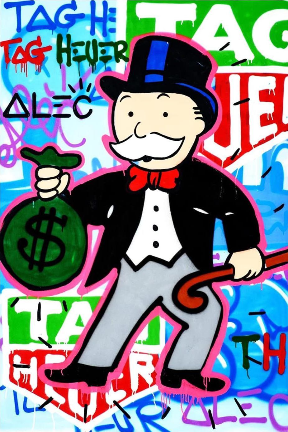 MONOPOLY X TAG HEUR CANVAS POSTER