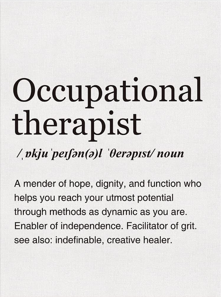 OCCUPATIONAL THERAPIST CANVAS POSTER