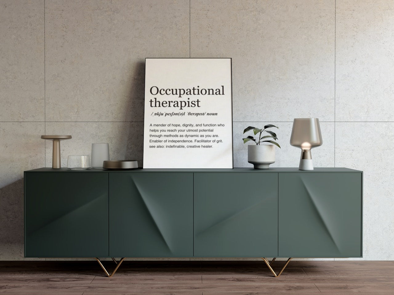 OCCUPATIONAL THERAPIST CANVAS POSTER