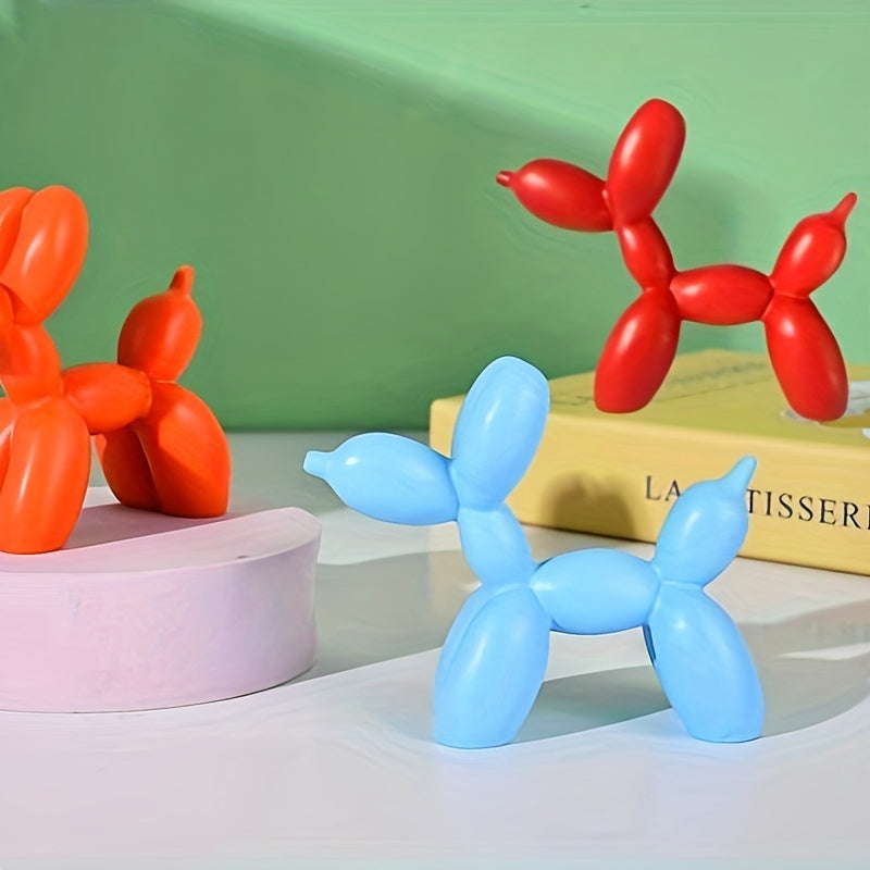 Tnessential Modern Minimalist Creative Resin Balloon Dog Sculpture 3D Decor