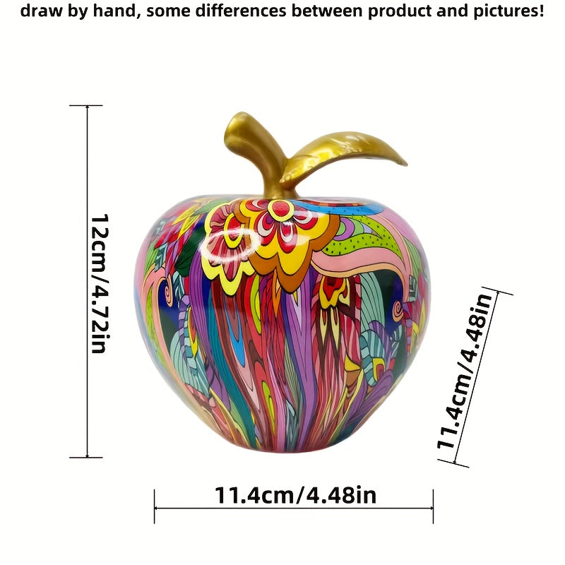 Tnessential Creative and Exquisite Colorful Apple Statues 3D Decor