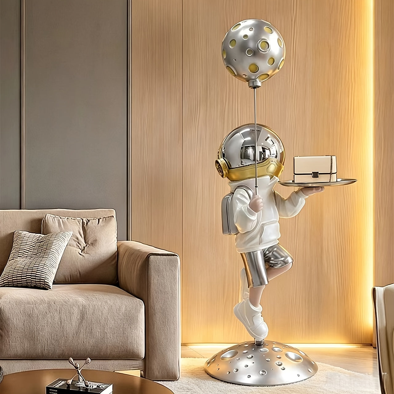Tnessential Inch Large Resin Floor-standing Astronaut Statue 3D Decor