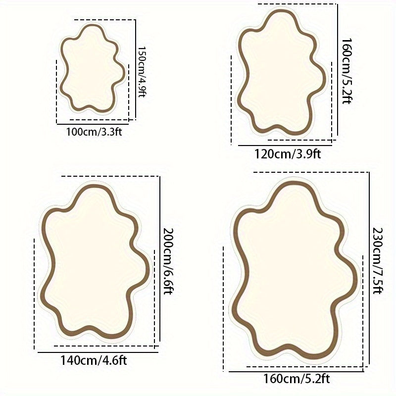 CREAM IRREGULAR 3 RUG view 2