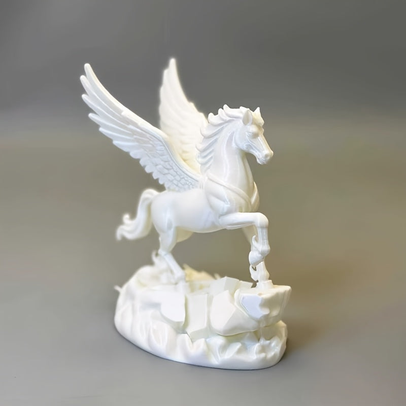 Tnessential Elegant Winged Horse Decorative Figurine 3D Decor
