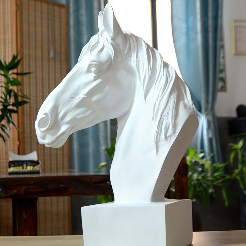 Tnessential Horse Head Sculpture Artwork Large Indoor Decoration 3D Decor