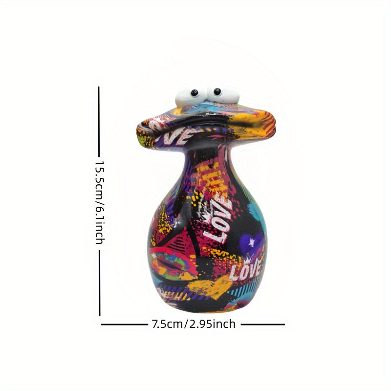Tnessential Charming 'love' Frog Resin Sculpture 3D Decor