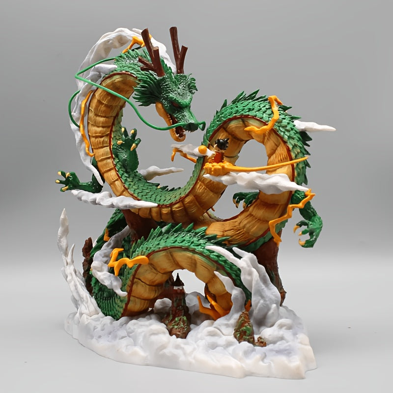 Tnessential Cm\u002f9.05in Anime Goku and Shenron Figure Collectible 3D Decor