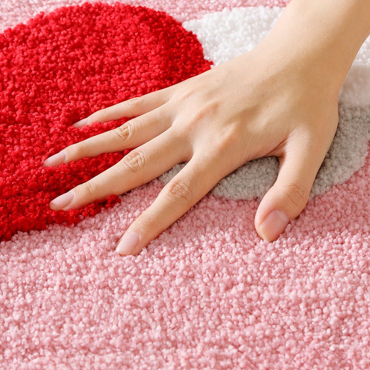 VALENTINES FLOCKING RUG view 9