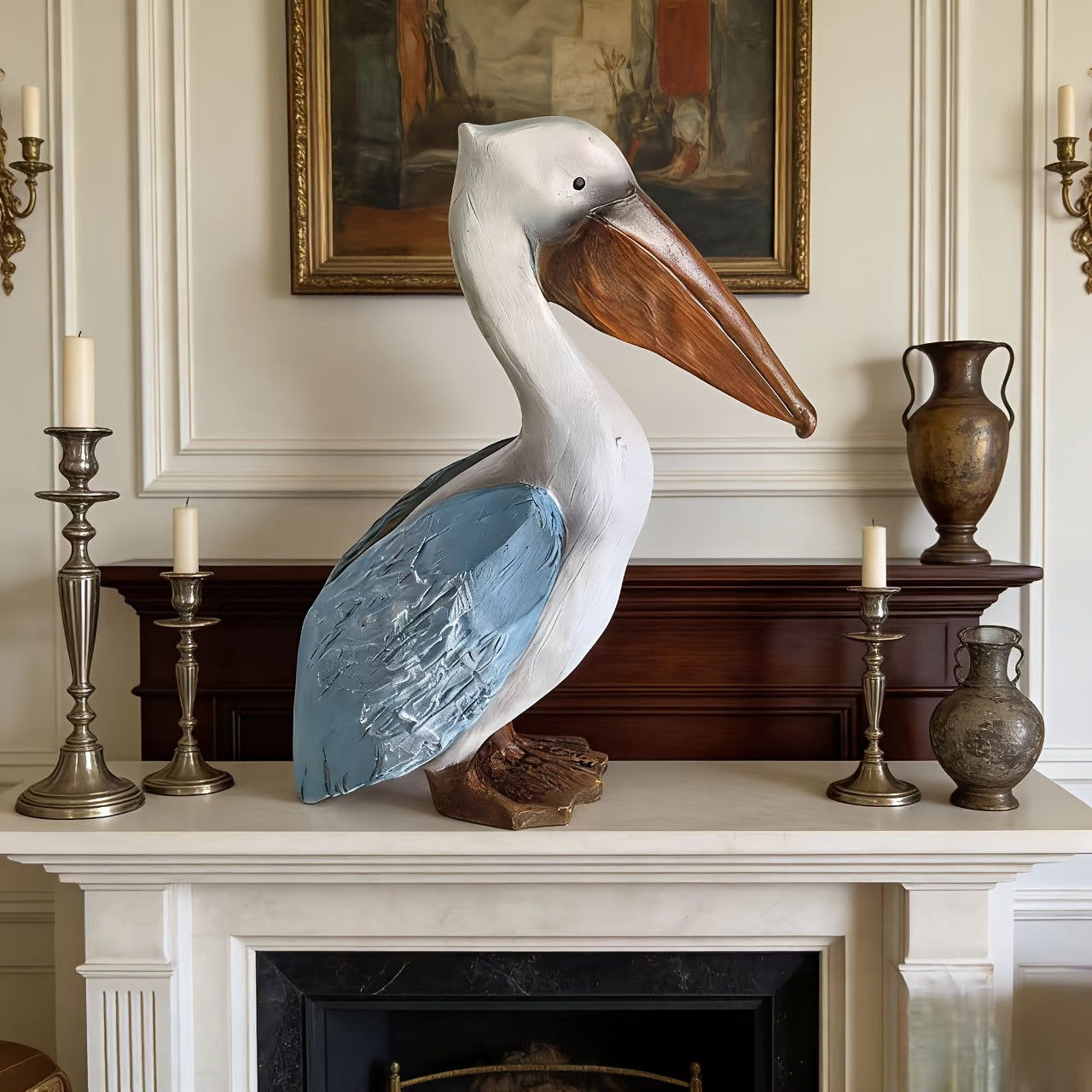 Tnessential Resin Decorative Piece Shaped Like a Pelican 3D Decor