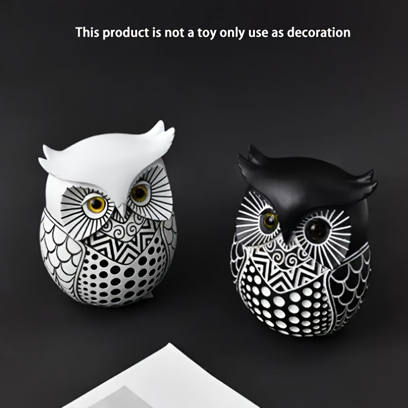 Tnessential U002fmodern Minimalist Resin Owl Animal Ornament Craft TV 3D Decor