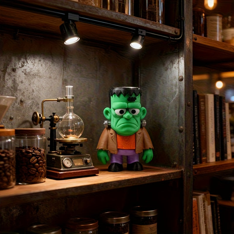 Tnessential Creative 3D Printed Green Men's Brown Jacket Statue 3D Decor