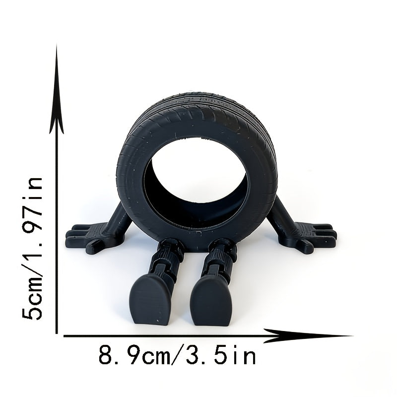 Tnessential Small Sitting Tire Old Friend Sculpture 3D Decor