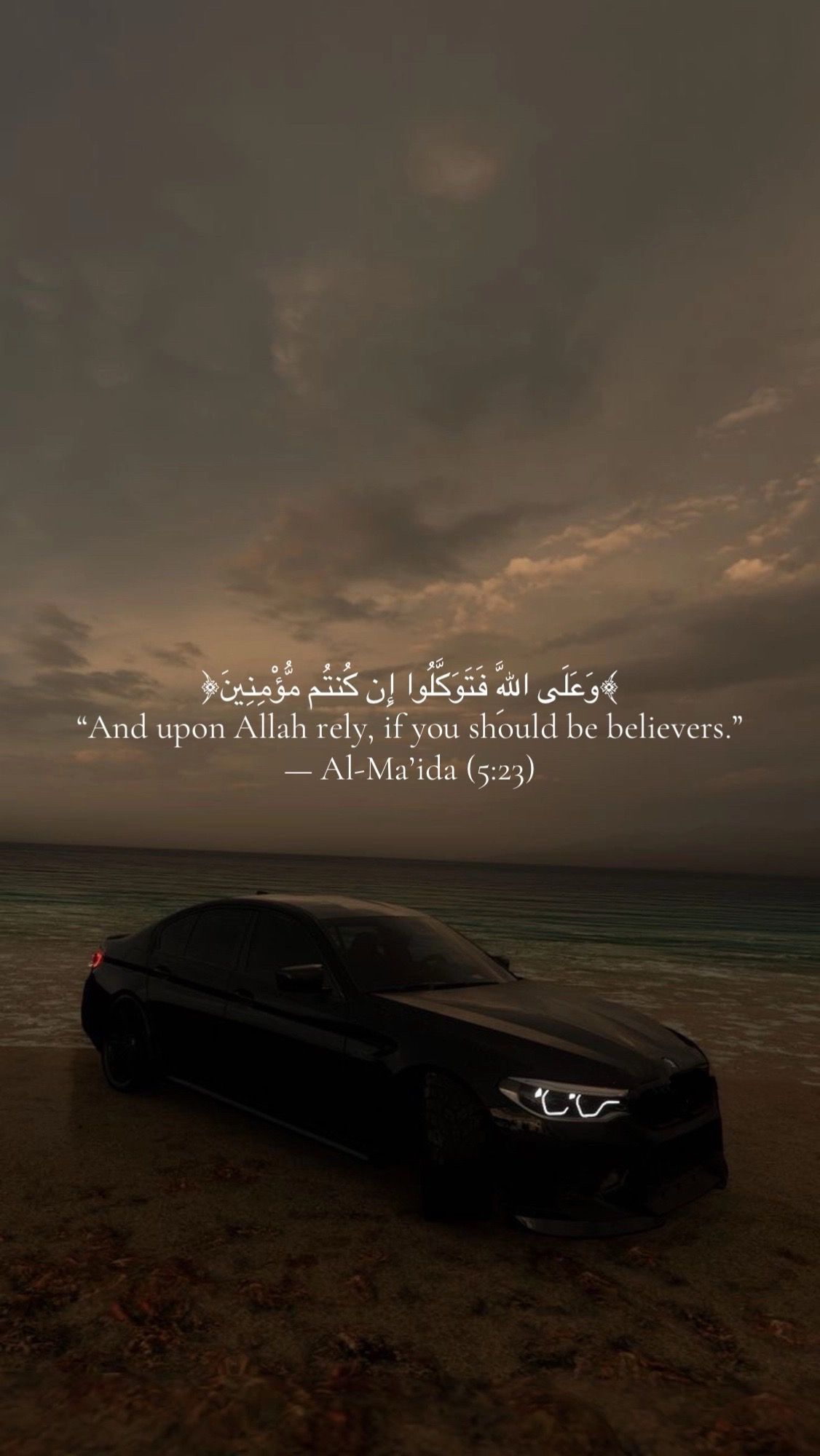 BMW FAITH ABOVE ALL CANVAS POSTER