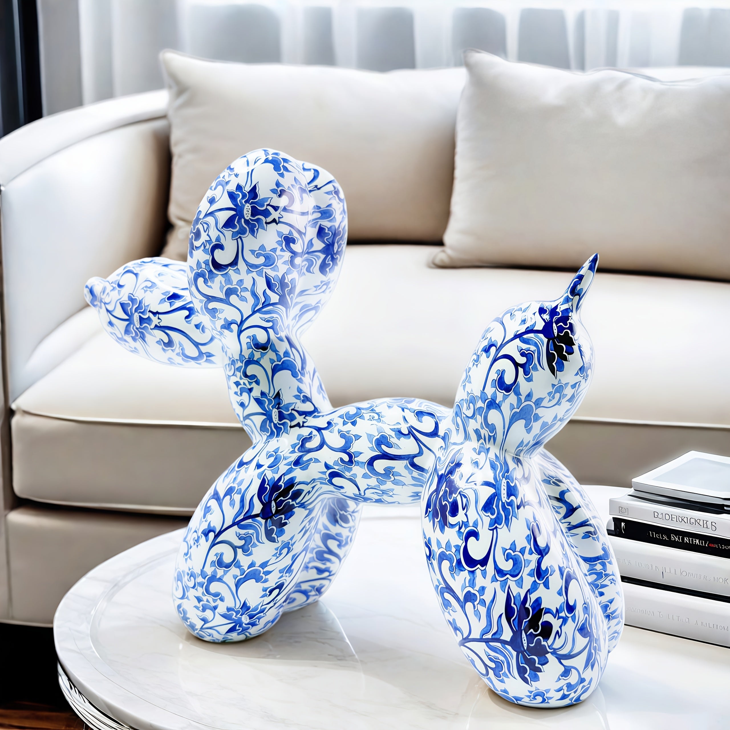 Tnessential Creative and Cute Balloon Dog Resin Crafts 3D Decor