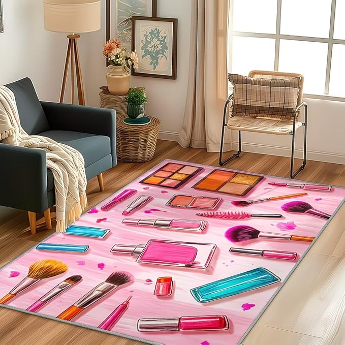 PINK MAKEUP RUG