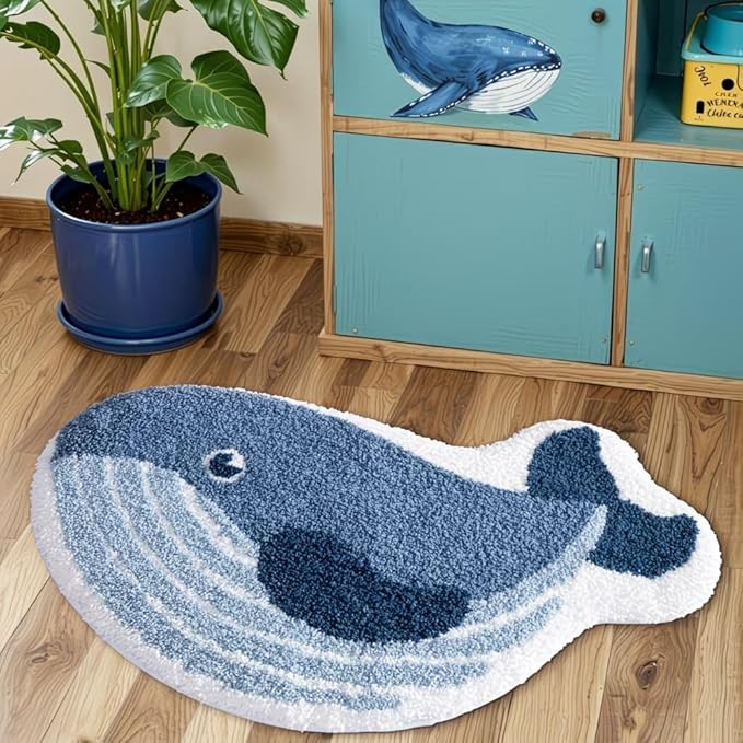 CUTE WHALE RUG