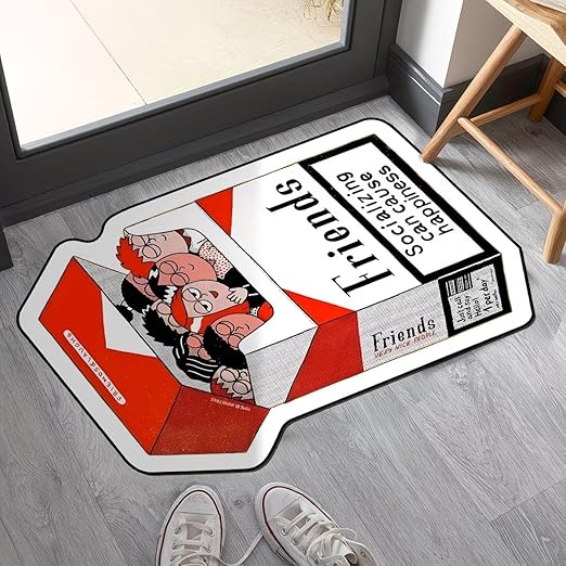 COOL "FRIENDS" THEMED CIGGERETTE RUG