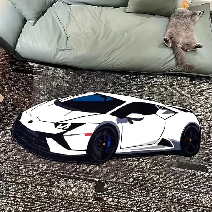 AESTHETIC LAMBORGINI CAR RUG