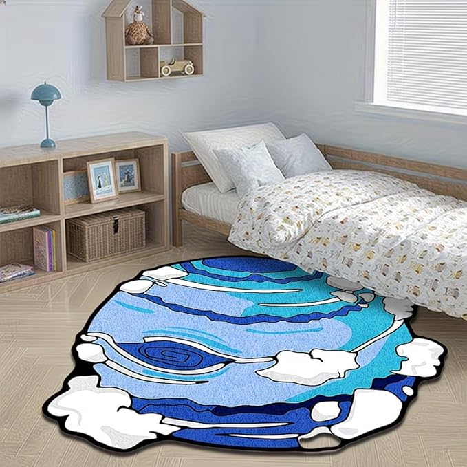 COSMIC BLUE PLANET RUG