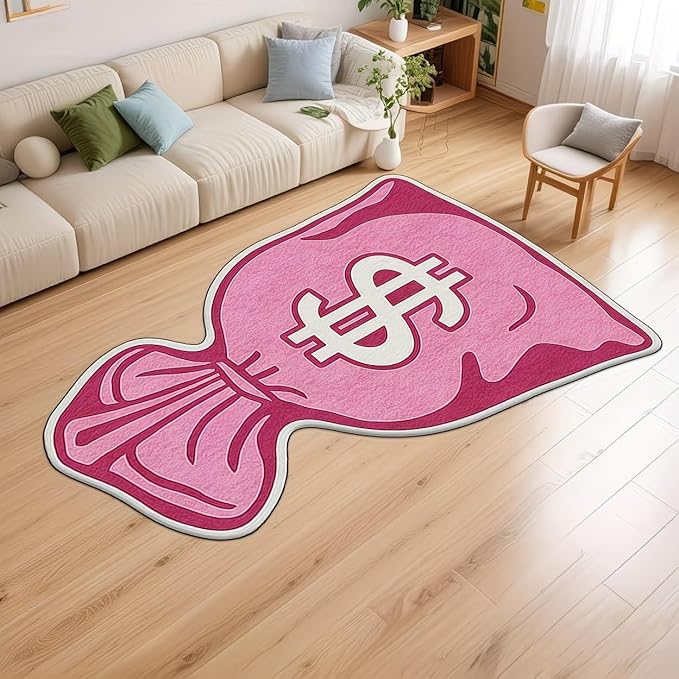 COOL PINK MONEY RUG