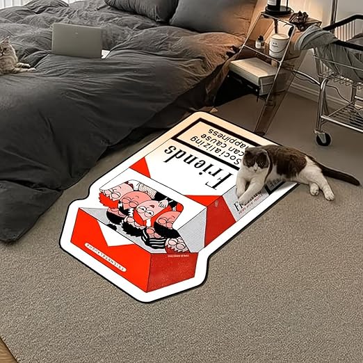 COOL "FRIENDS" THEMED CIGGERETTE RUG