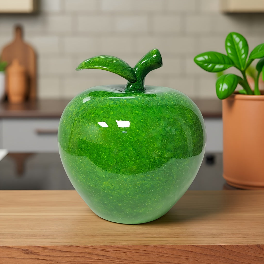 Tnessential Cute Apple Resin Sculpture Ornament 3D Decor
