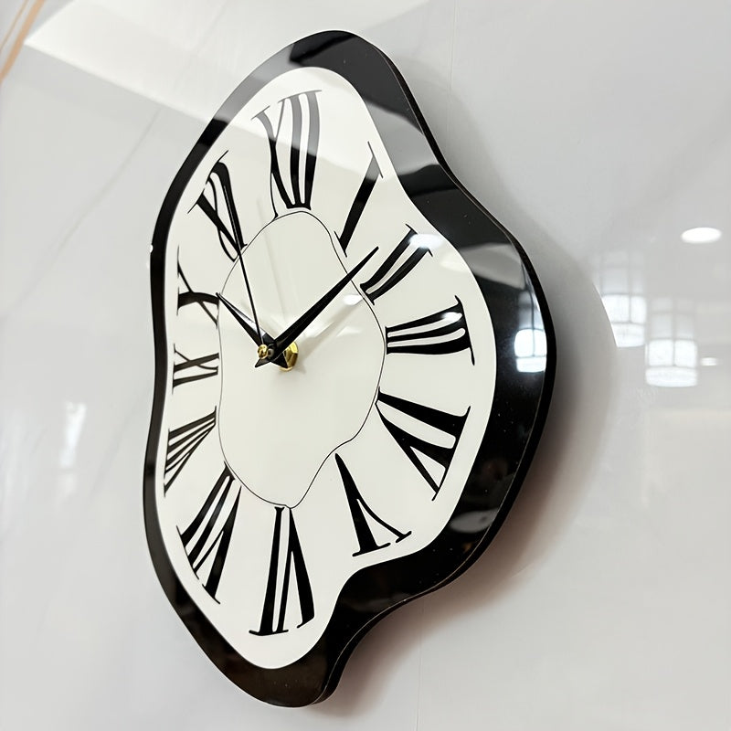 Tnessential Nordic Distorted Deformation Wall Clock 3D Decor