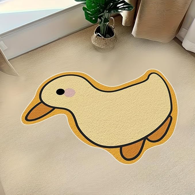 CUTE YELLOW DUCK RUG