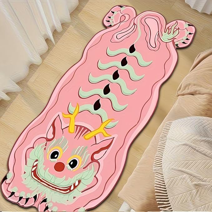 PINK DRAGON RUG