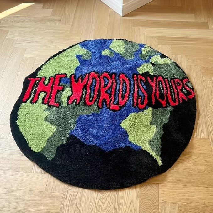 THE WORLD IS YOURS RUG