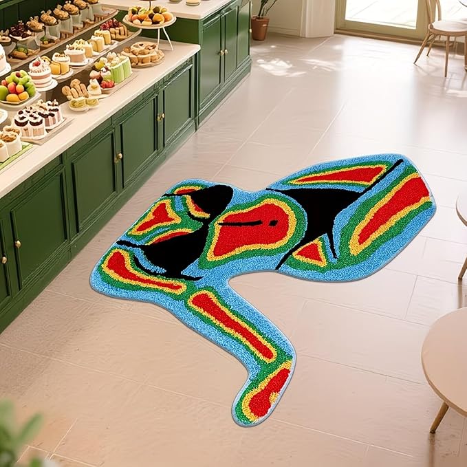 AESTHETIC COLORFUL HUMAN FIGURE RUG