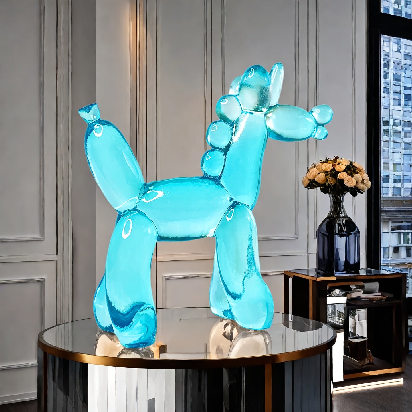 Tnessential Charming and Adorable Transparent Balloon Unicorn Resin 3D Decor