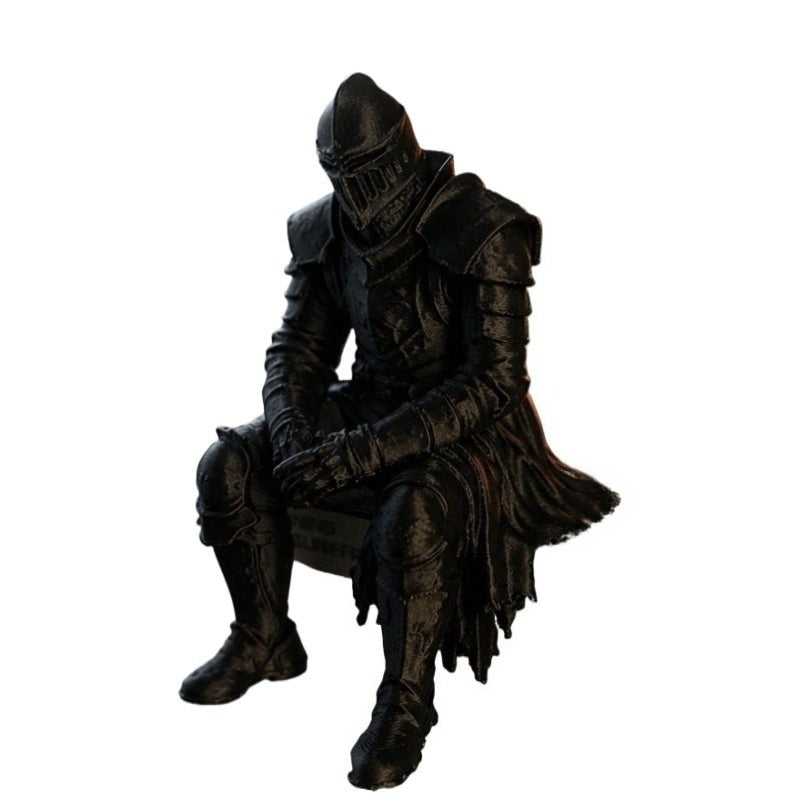 Tnessential Dark Gothic Knight Figurine 3D Decor