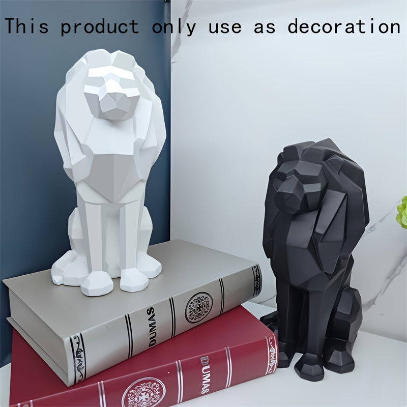 Tnessential Geometric Lion Statue 3D Decor