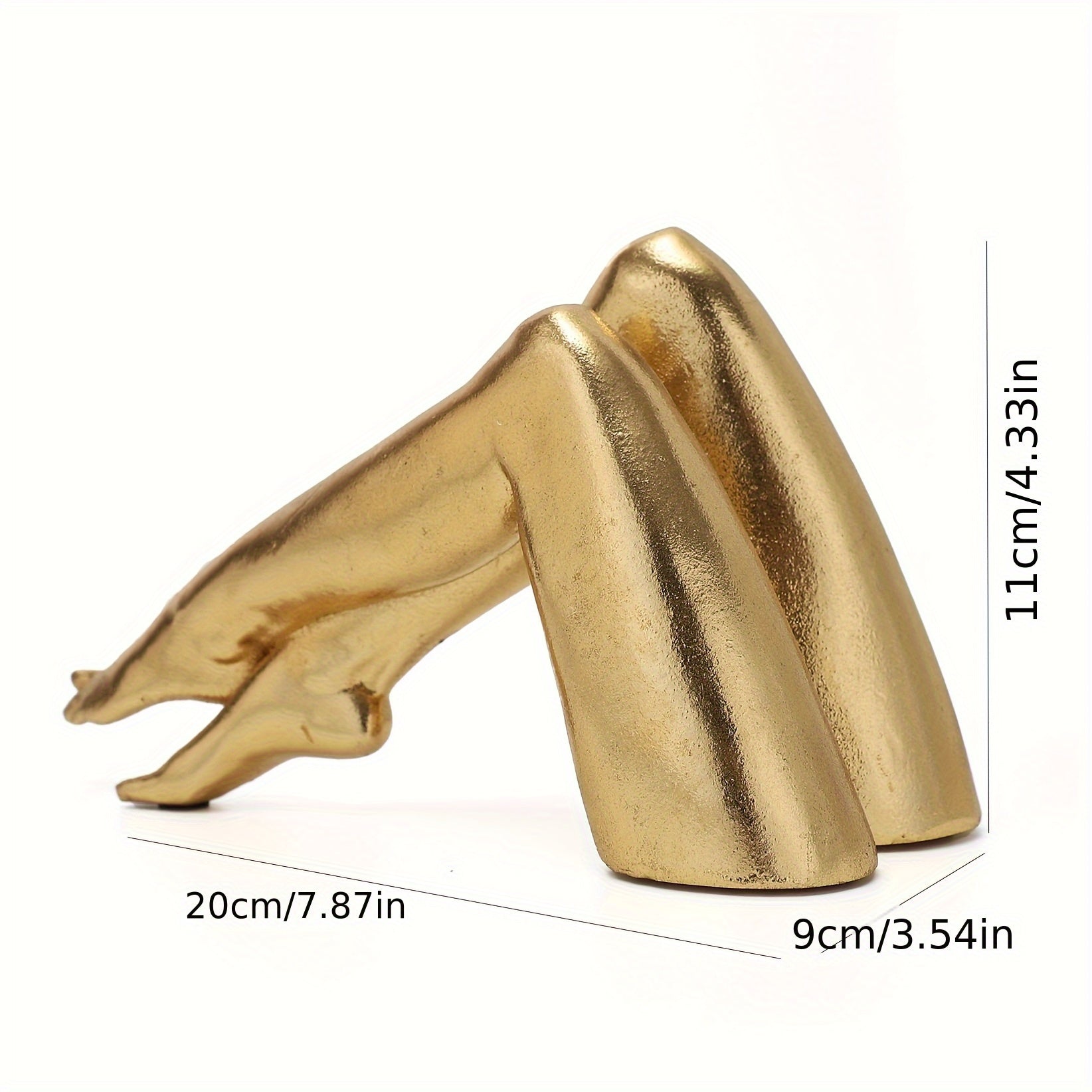Tnessential Golden Leg Sculpture Statue 3D Decor
